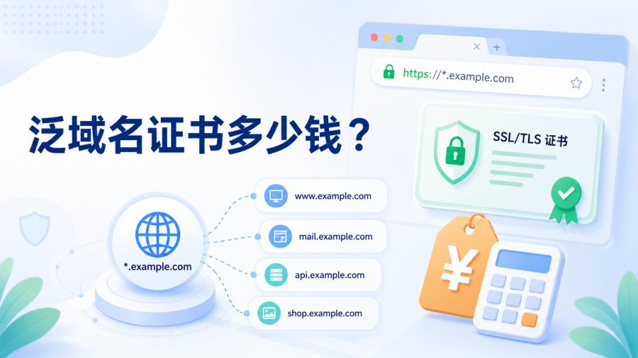 泛域名证书多少钱