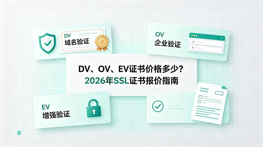 DV、OV、EV证书价格