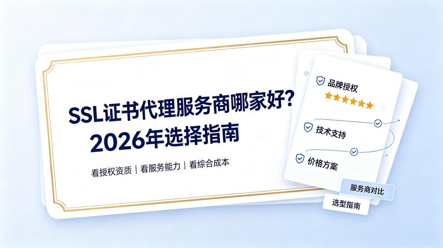 SSL证书代理服务商